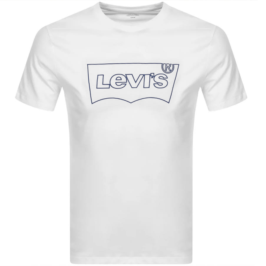 Alternative Image for ProductLevis Logo Crew Neck T Shirt White1